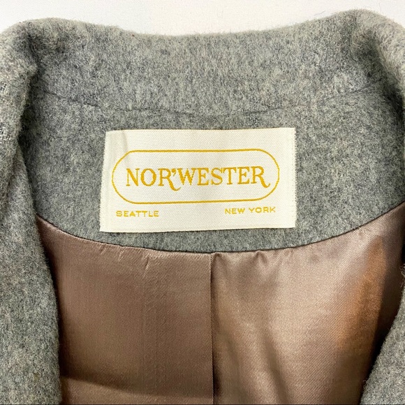 Vintage NOR’WESTER Grey Blazer. Petite/Juniors (vintage) 11/12. EXCELLENT! - Picture 5 of 11